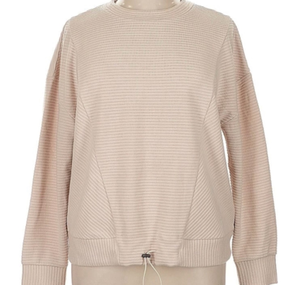 Simply Vera Wang Taupe Crew Neck Sweater